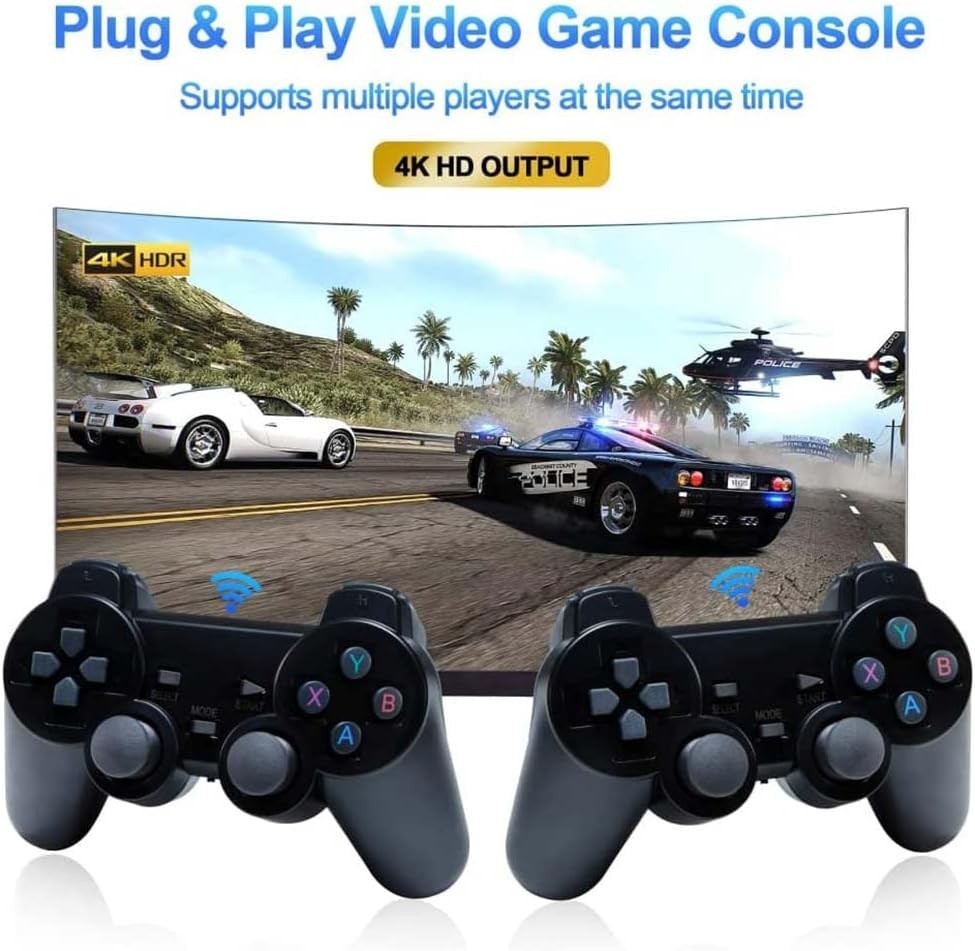 X2 Plus Retro Console Double Wireless Controller 40000+ Games Corded Elec New