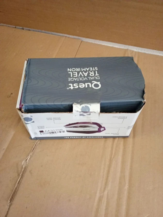 Quest 34030 1000w Travel Steam Iron Collapsible Ergonomic Handle 50ml Tank New