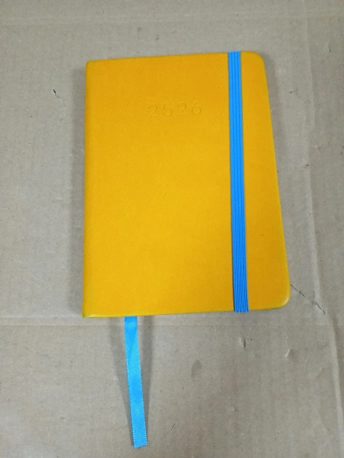 Collins Legacy A6 Academic Planner 2025-26 Week View Hard Cover Yellow Diary