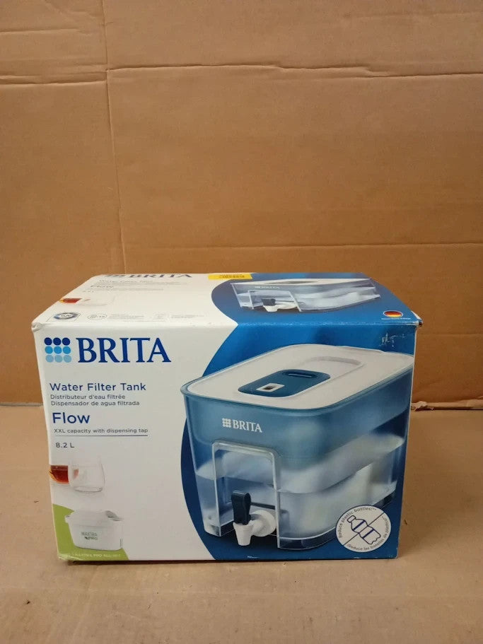 Brita Flow XXL Water Filter Tank Light Blue 8.2L Dishwasher Safe New