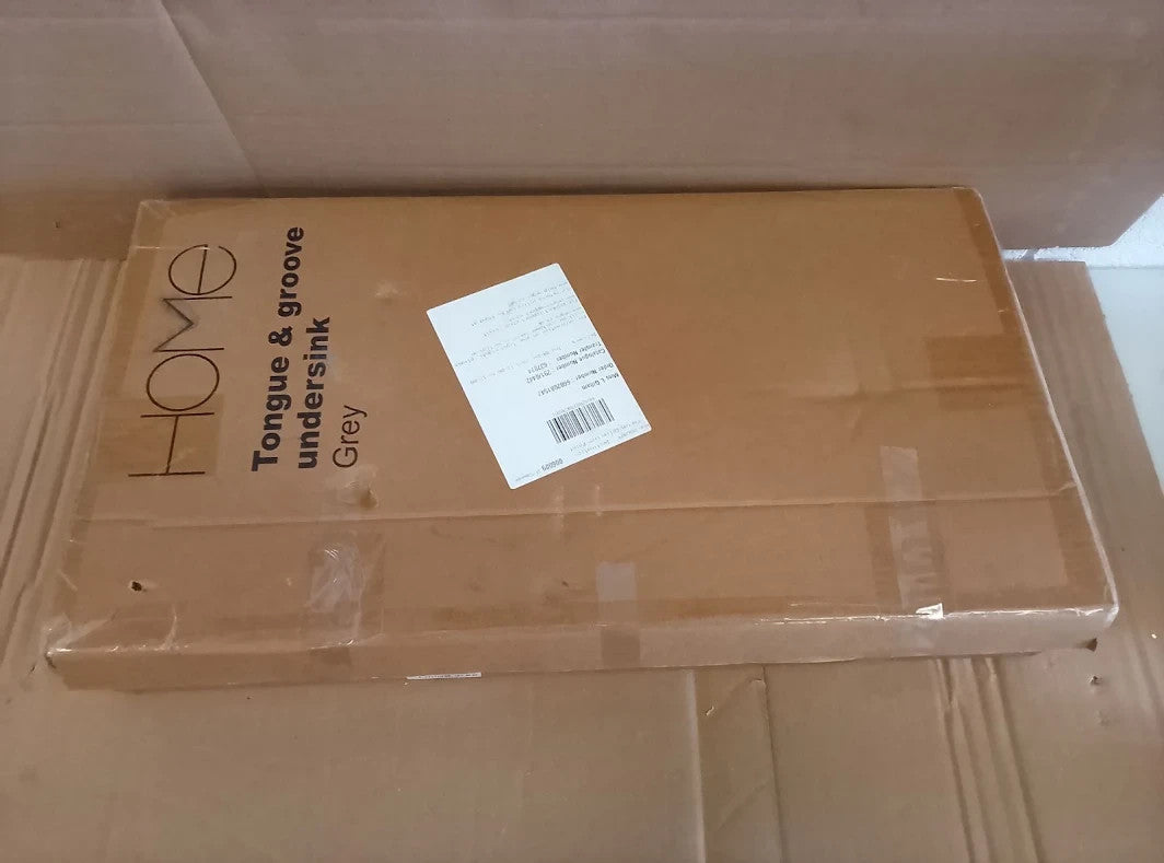 Argos Home Tongue Groove Under Sink Unit Grey Bathroom Storage Cabinet New