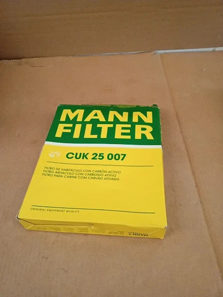 Mann Filter Cuk 25 007 Cabin Air Filter Pollen Activated 25x20.3x3.6cm New