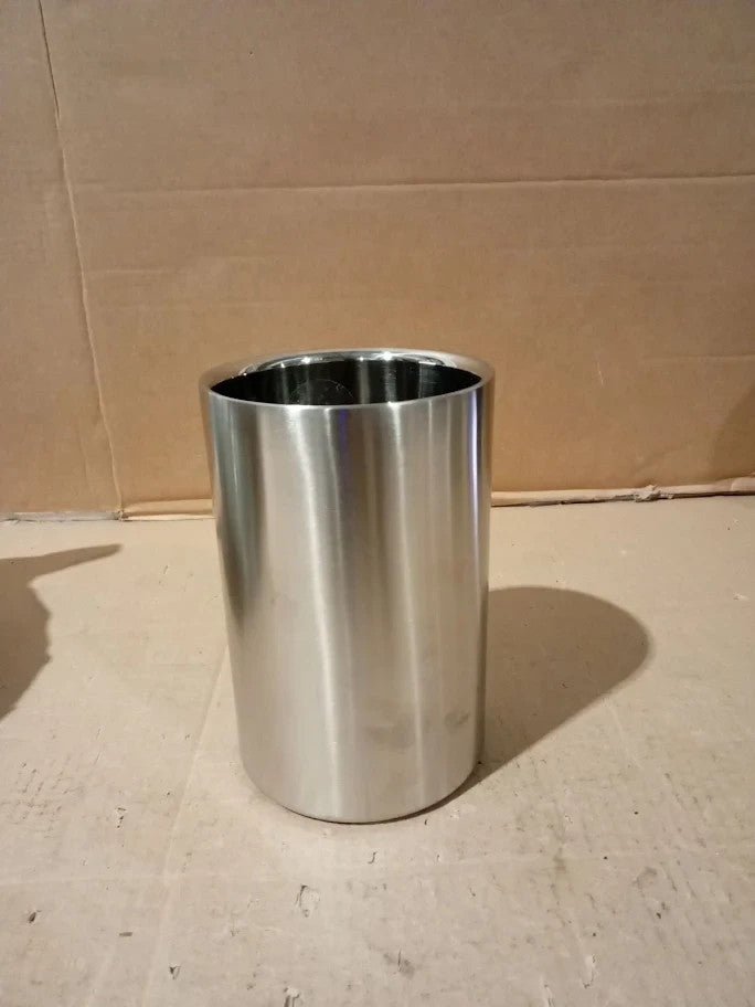 Viners Barware Silver 1.3Litre Capacity Double Wall Wine Cooler Stainless Steel