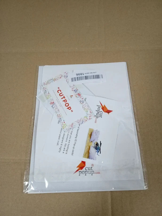 CUTPOPUP 3D Helicopter Birthday Card Men Husband Brother Fathers Grandad Day