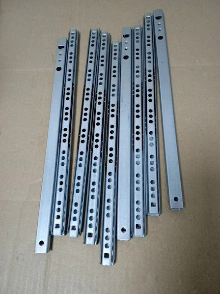 Emuca Set 9pcs Partial Extension Ball Bearing Runners Slides 17x310mm
