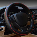 Gomass Car Steering Wheel Cover Anti Slip Safety Soft Breathable 14.75in New