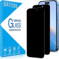 Maytobe 2 Pack Privacy Screen Protector iPhone 15 Pro Max Plus Anti Spy New