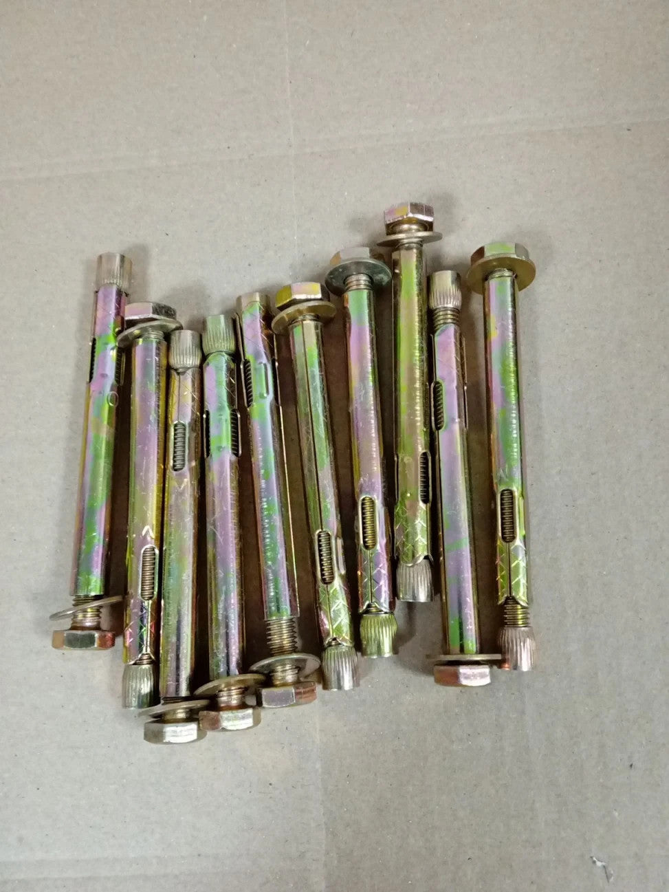 10 Pieces Expansion Bolts Hexagonal Outer Expansion Sleeve Screws Concrete