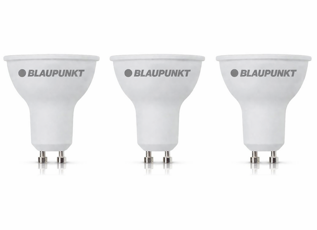BLAUPUNKT LED GU10 Bulb 5W 500 Lumens White 2700K Replaces 50W Halogen 3 Pieces