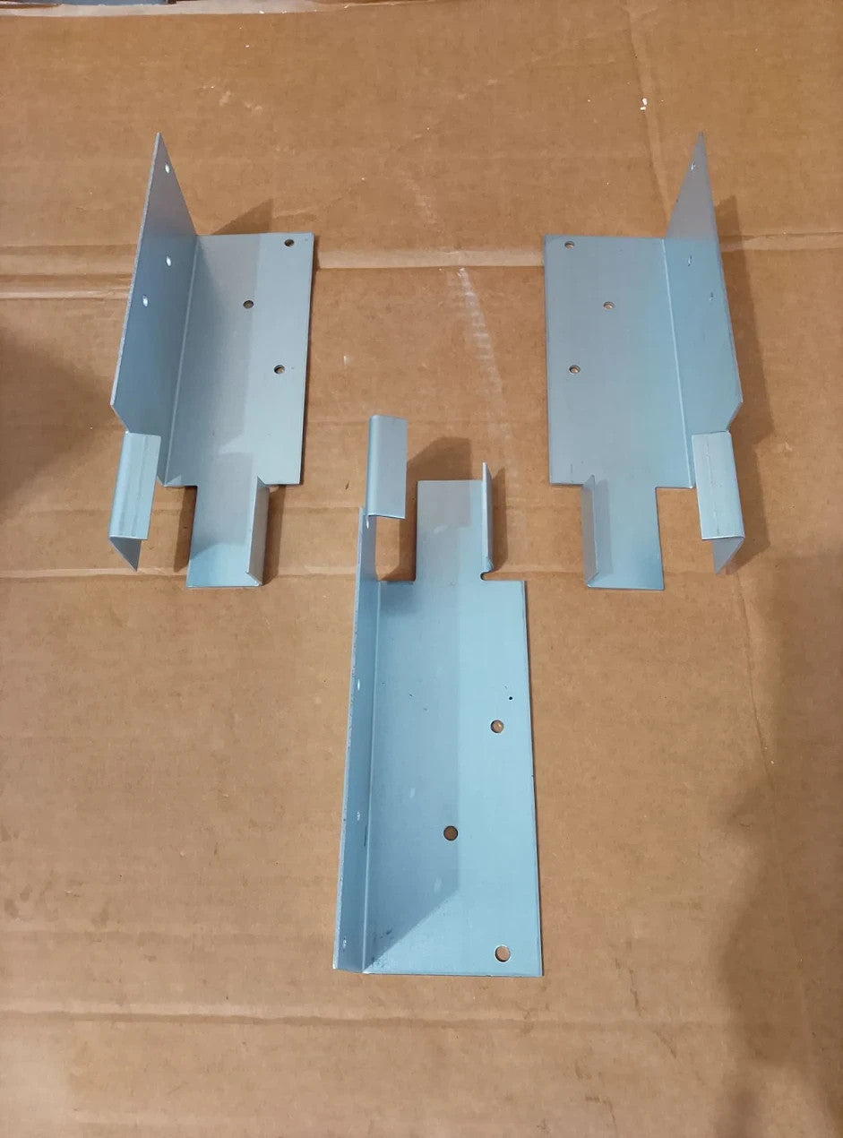 BPC Fixings Mortice Arris Rail Bracket 3 Pieces Set 60x60x200mm Alloy Steel