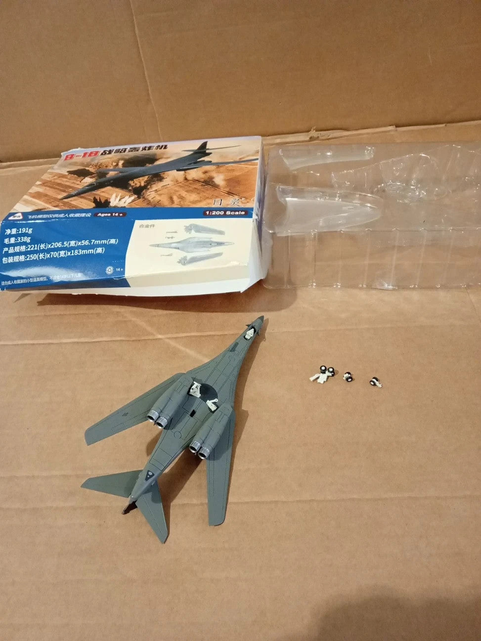 NUOTIE 1/200 B1B Lancer Strategic Bomber US Airforce Aircraft Model American