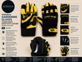 WORKMAXX Gardening Gloves Thorn Proof Heavy Duty Leather Work Gloves M Design