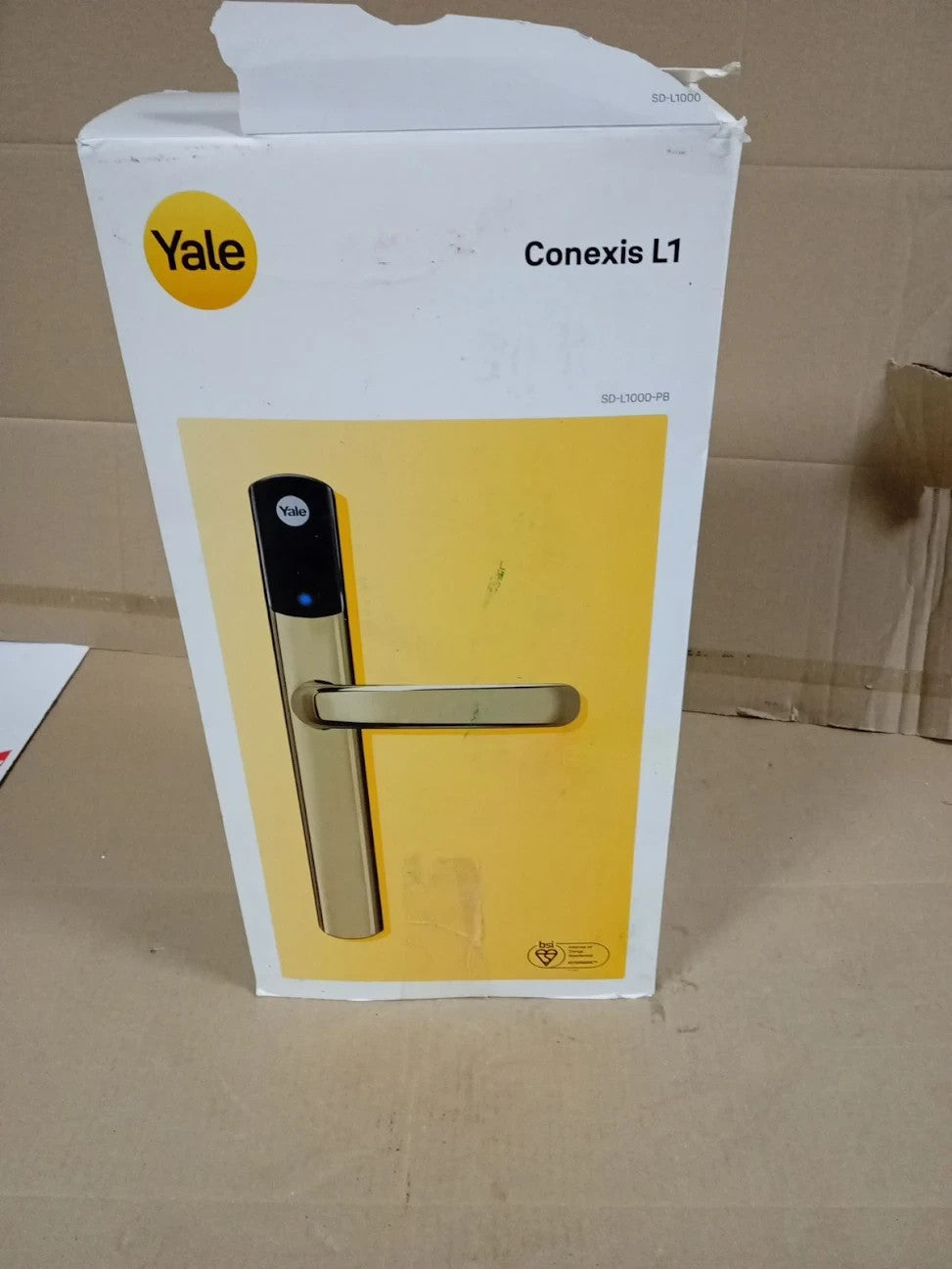 Yale SDL1000PB Conexis L1 Smart Keyless Door Handle Security Lock Unlock New