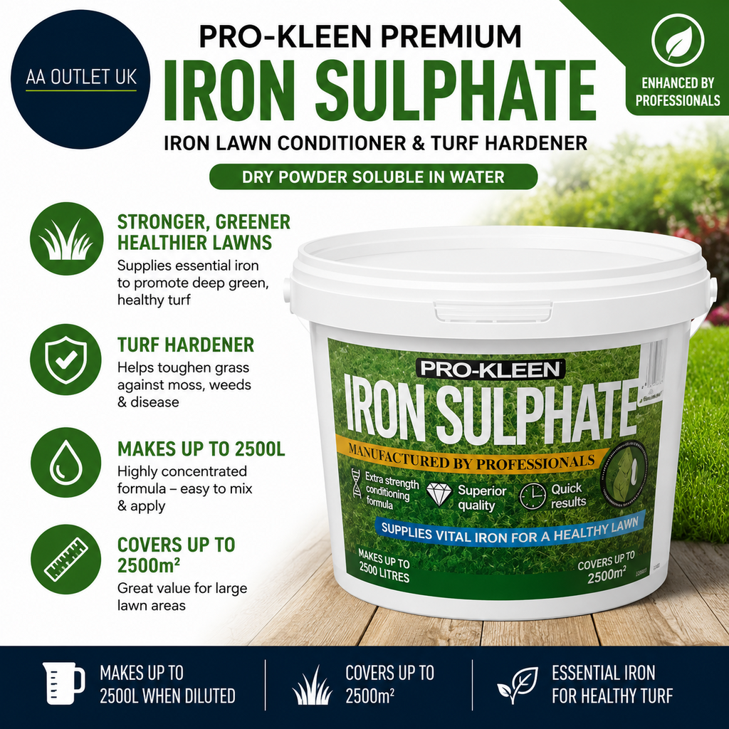 Pro Kleen Premium Iron Sulphate Makes Up To 2500L When Diluted Covers To 2500m2