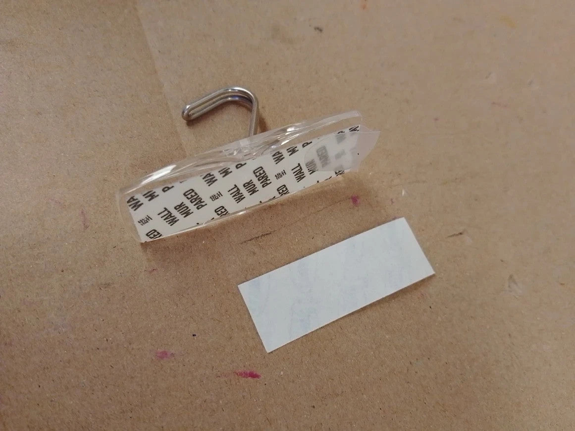 Command Wire Toggle Hooks Medium Transparent Indoor Use 8 Hooks 11 Strips