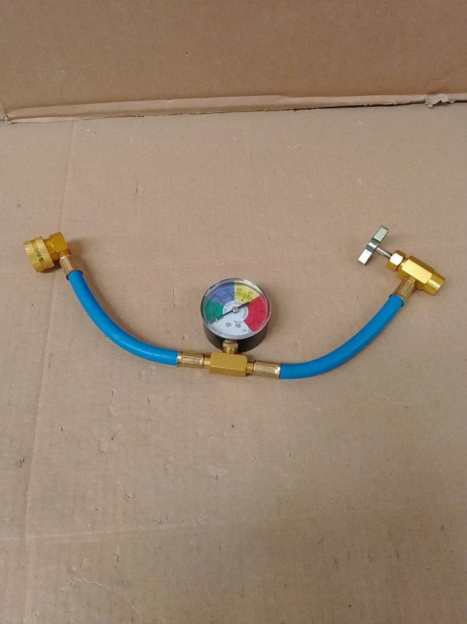 Aupoko R134A AC Refrigerant Charge Hose Acme RH Can Opener Tap Dispensing New