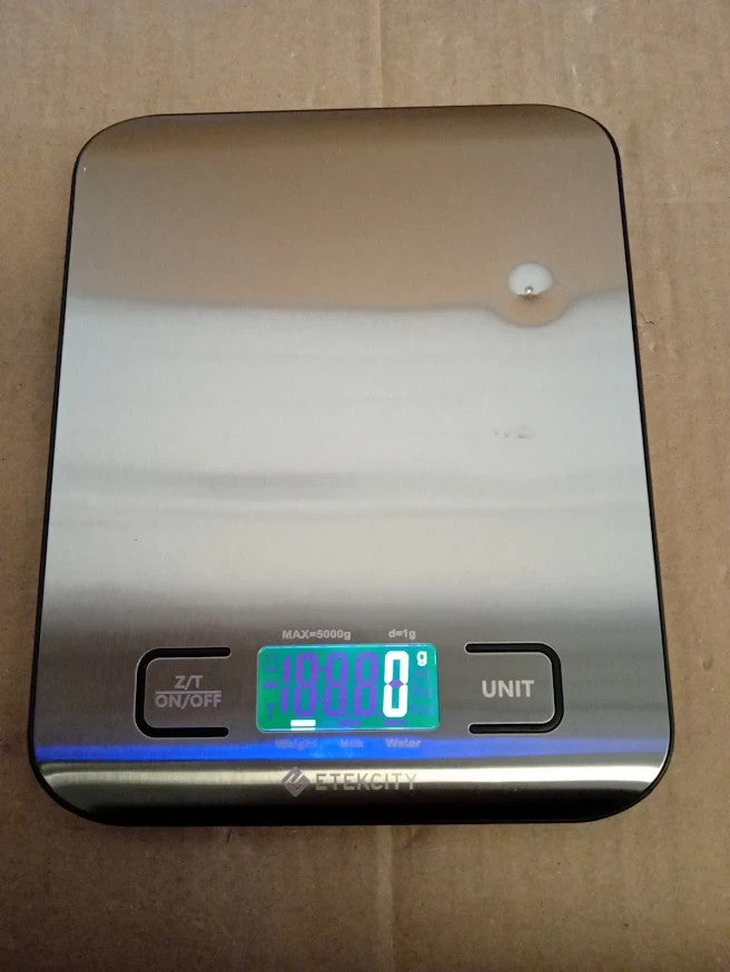 Etekcity Digital Kitchen Scale Stainless Steel Food Weighing 5kg LCD Design