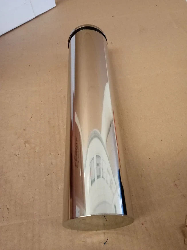 Home Slimline Toilet Brush Stainless Steel Sleek 38.5x6.5x6.5cm