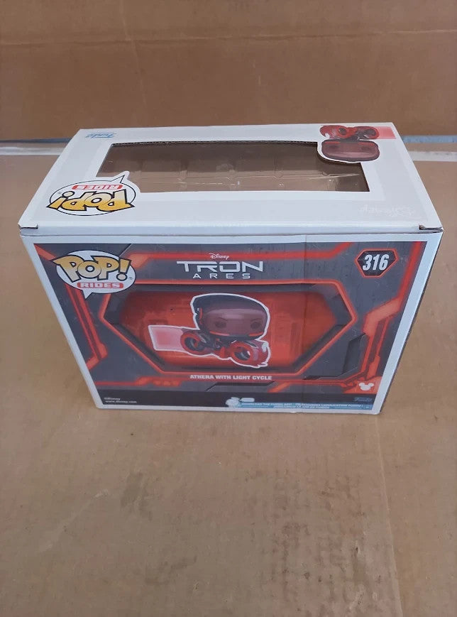 Funko Pop Ride Tron Ares Athena Light Cycle Collectable Vinyl Figure New
