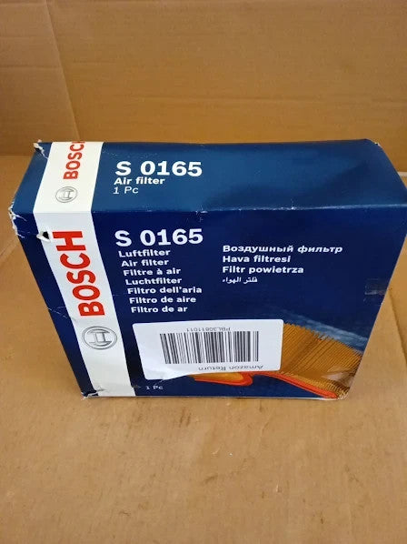Bosch S0165 Car Air Filter Moisture Resistant Performance Part 28x93x100mm New