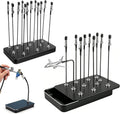 22pcs Model Painting Stand Dual Magnetic Metal Bases Bendable Alligator Clip New
