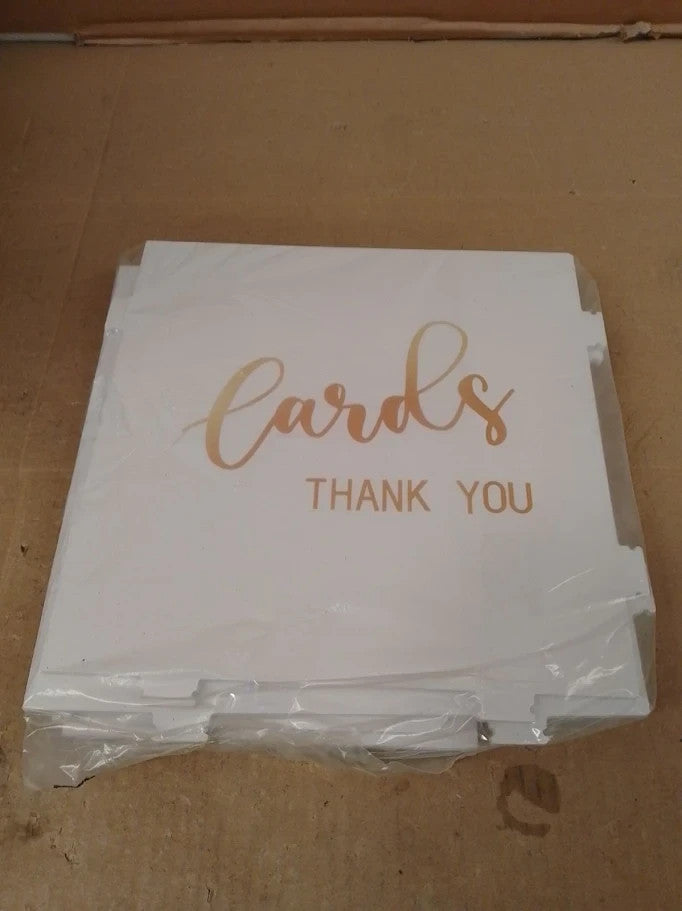 Gudelak Wedding Card Box PVC Gift Box White DIY Money Envelope Decorations