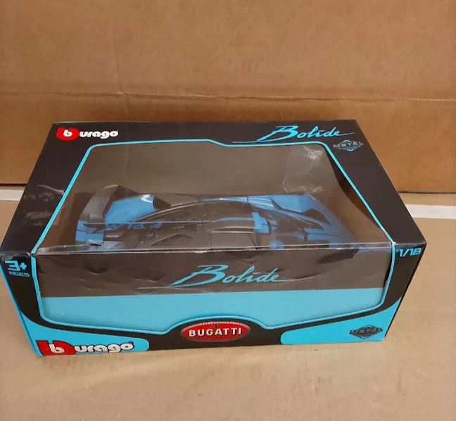 Bburago Bugatti Bolide Blue 1:18 Scale Diecast Model Car Official Licensed