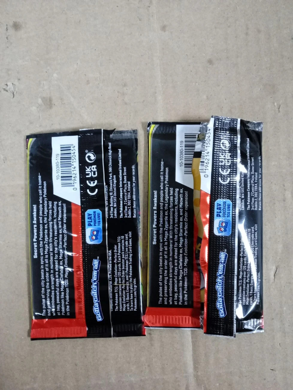Pokemon TCG Mega Evolution Perfect Order Triple Pack Foil Promo Card New