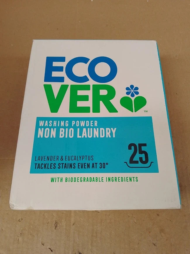 Ecover Non Bio Washing Powder 25 Wash Lavender Eucalyptus Laundry New