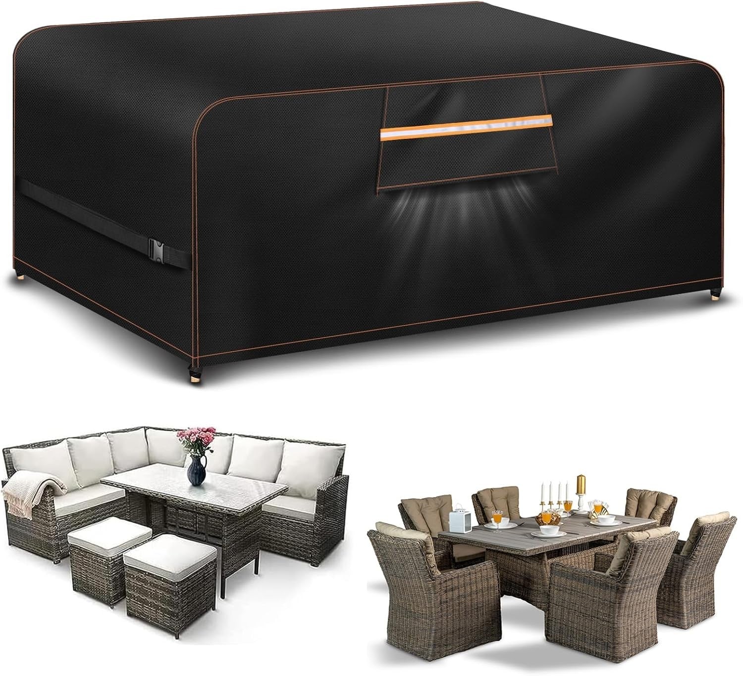 Outdoor Garden Furniture Covers Waterproof 300x250x100cm Rectangular 420D New