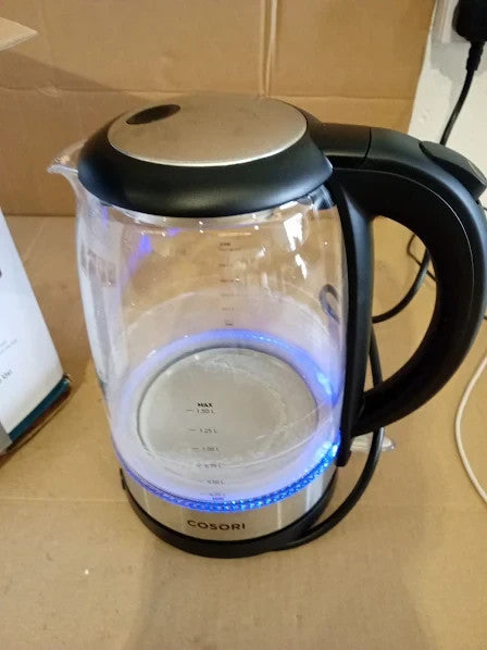Cosori Kettle 3000W Food Grade Stainless Steel Filter Inner Lid Glass Spout