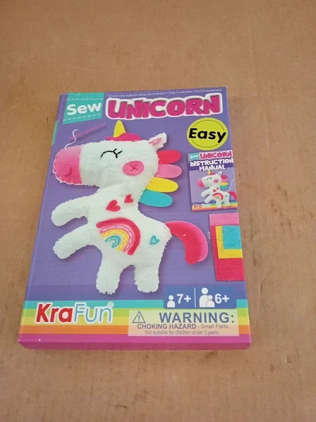 Krafun Unicorn Sewing Kit Kids Beginner Craft Set Unicorn 1.97x9.06x5.12 7+ New