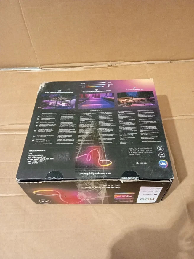 Philips Hue Flux Outdoor 10m LED Strip Light Multicolor Smart Weatherproof New