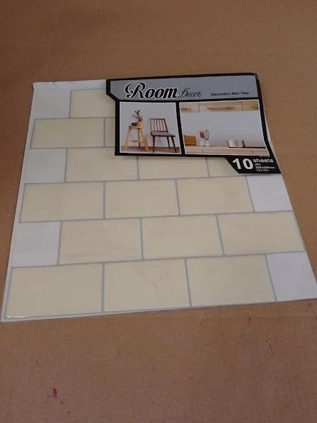 Art3d 12x12in Stick On Tiles 10 Pack Peel Stick Subway Tiles Backsplash New