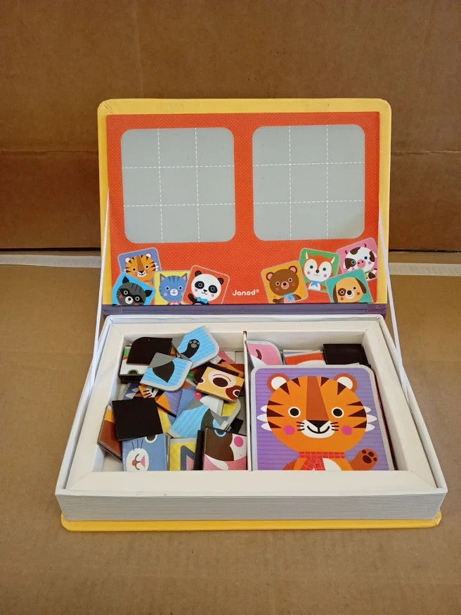 Janod Magnéti'Book Mix Match Magnetic Educational Animal Game Magnets 3+ Durable