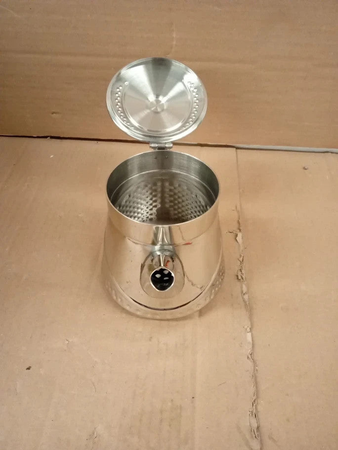 Cafe Ole AHT035 Tea Po, Stainless Steel 35oz 9.5x12.5x21.5cm Silver New