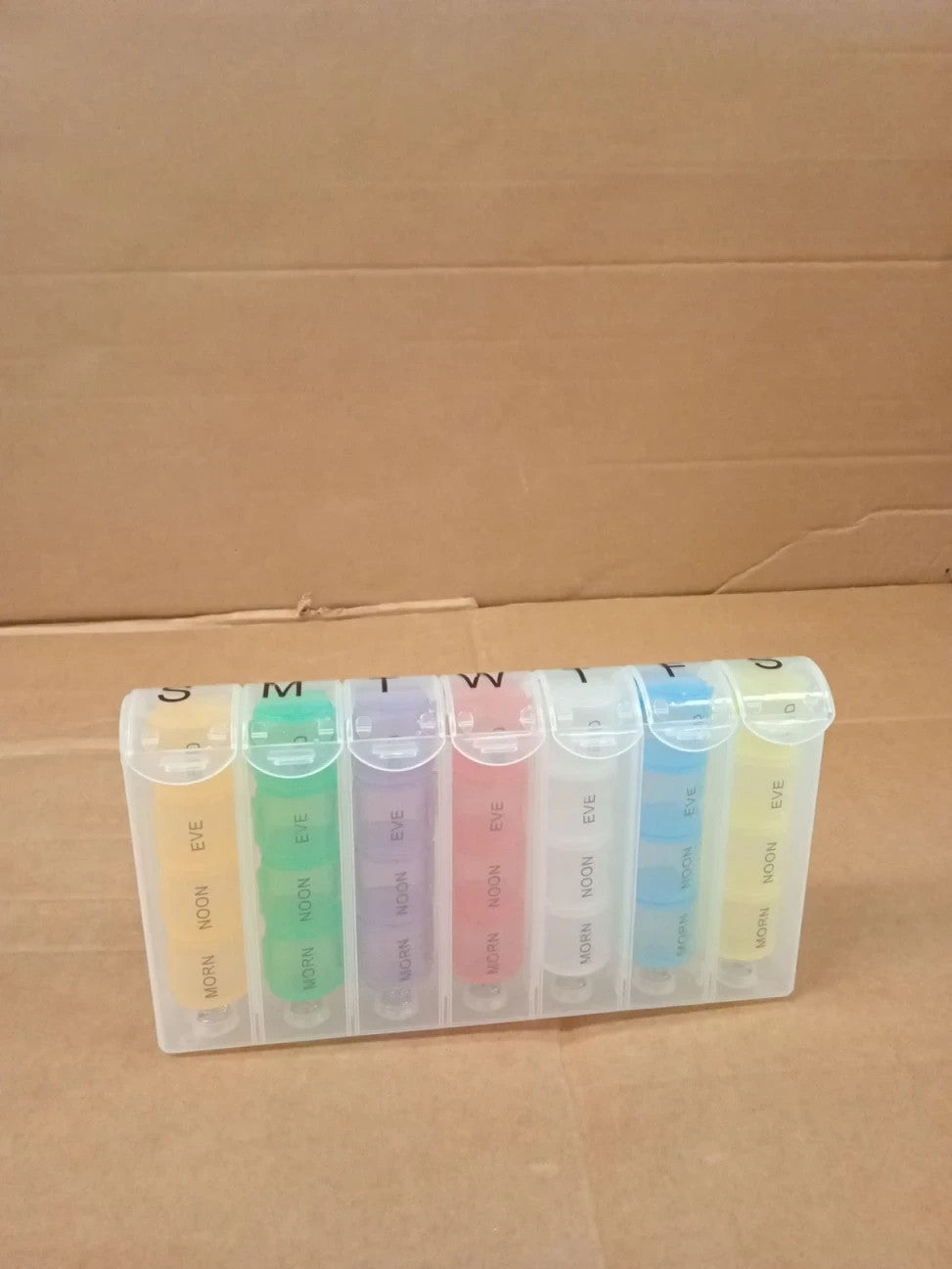 Alyvisun 7 Day Pill Box Organiser 4 Times A Day Weekly Tablet Travel New