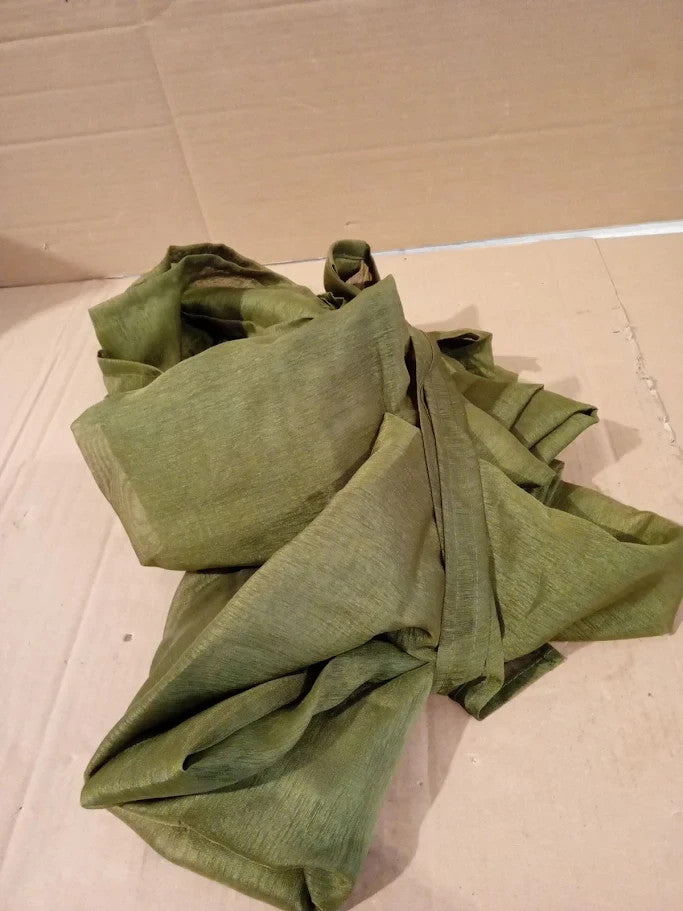 DWCN Green Sheer Curtains Tiebacks Semi Transparent Voile Grommet 52x96in New