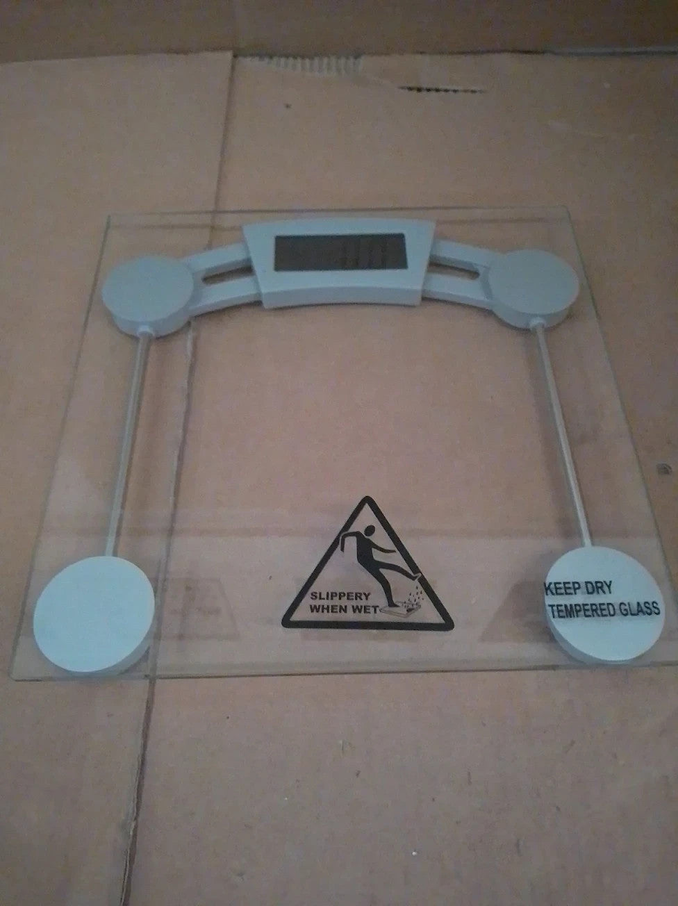 Argos Home Glass Digital Bathroom Scales Clear Electronic Weight Durable New