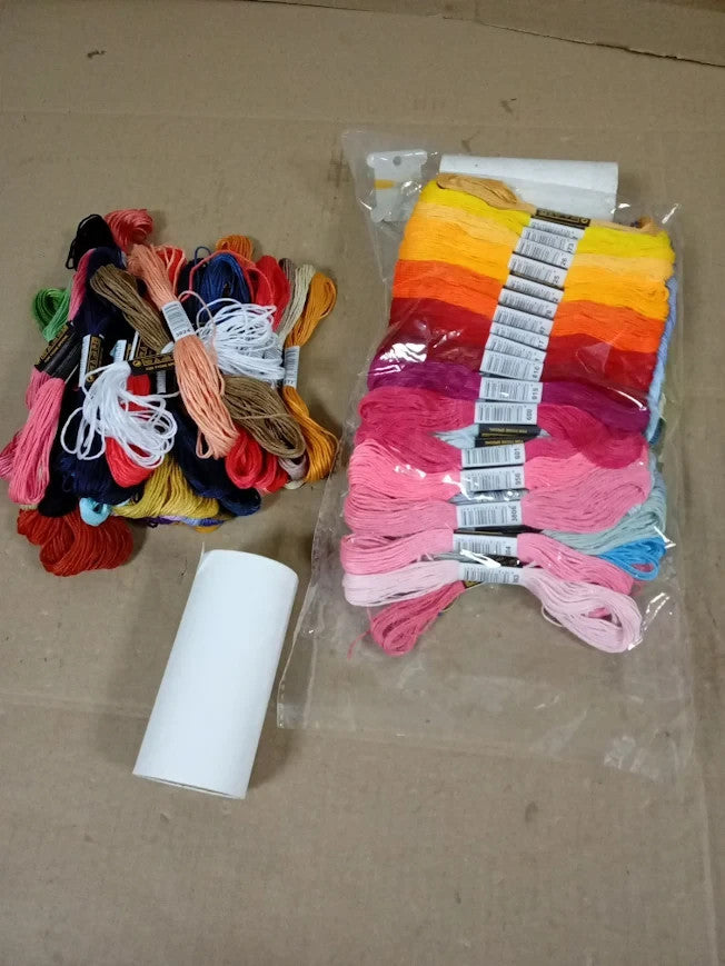 Skeins Embroidery Thread elloLife Random Colors Cotton Knitting Cross Stitch