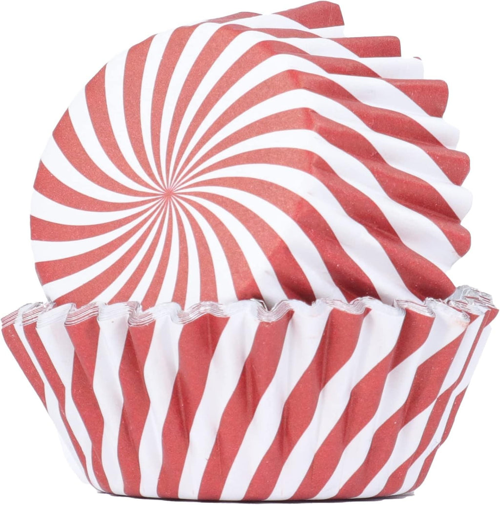 PME Foil Lined Cupcake Cases Candy Cane Pack Multicolor Small New