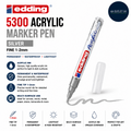 Edding 5300 Acrylic Marker Silver Fine 1-2mm Waterproof Paint Pen Art Canvas