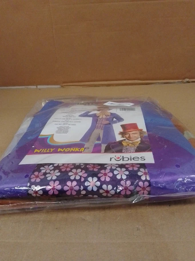 Rubies Official WB Willy Wonka Costume Adults Fancy Dress Halloween Medium New