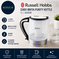 Russell Hobbs 22851 Brita Purity Kettle 1L Capacity 3000W Transparent