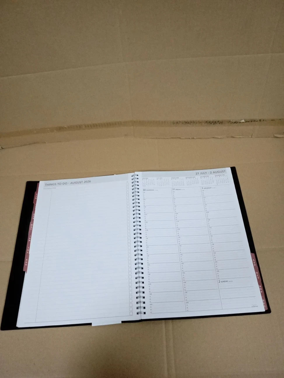 Collins Leadership 2026 12 Month Calendar Year Planner Week To View Black New