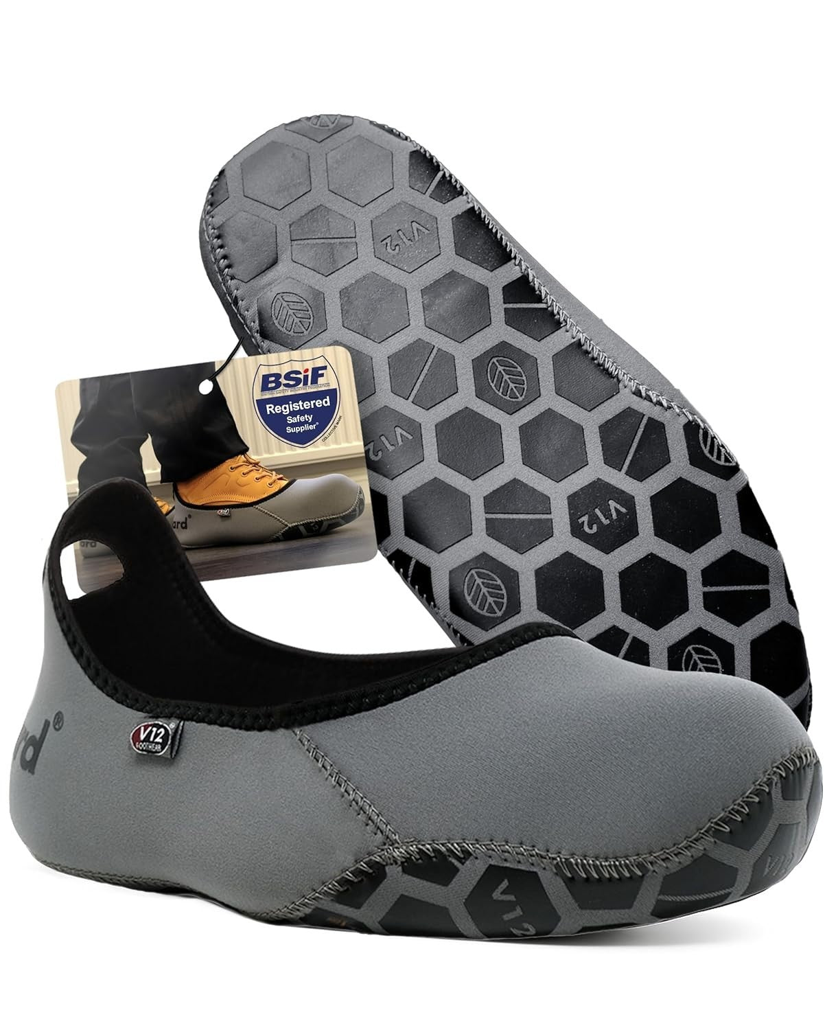 V12 Mukguard Reusable Overshoes Washable Slip Resistant UK Shoe Size 3-4 XS New
