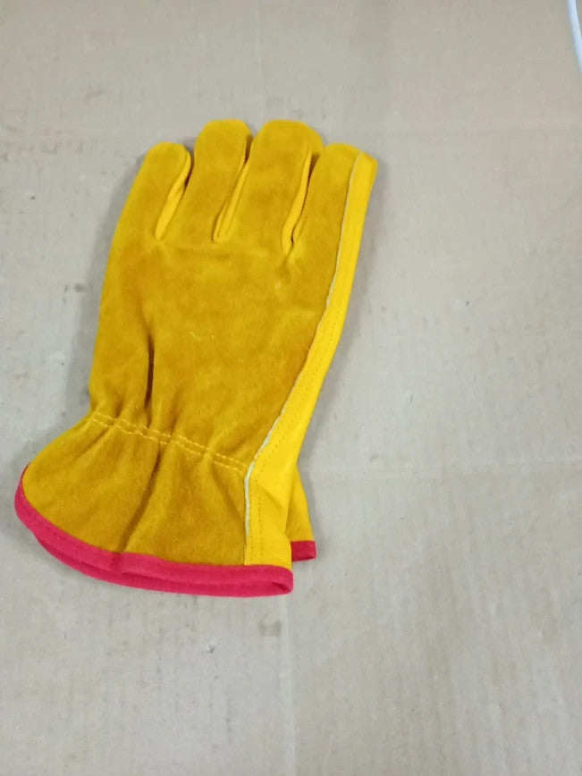 Einskey Gardening Gloves Unisex Tough Thorn Proof Leather Safety Work Small New