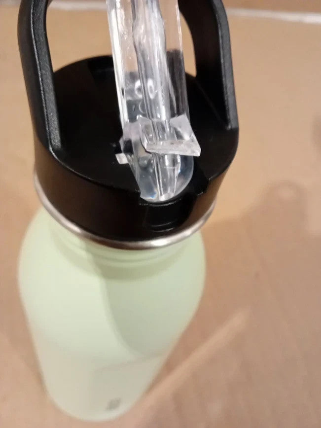 Decor Snap N Seal 500ml Stainless Steel Water Bottle Straw BPA Free Leakproof