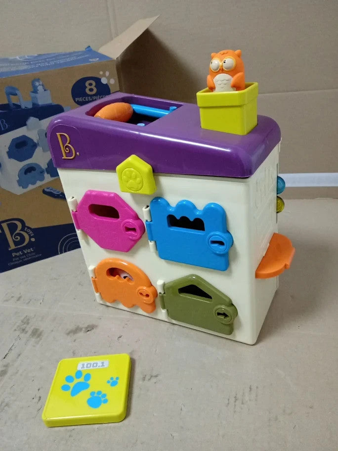 B Toys Vet Set Toddlers Kids Pet Care Pretend Play Plush 2+ New