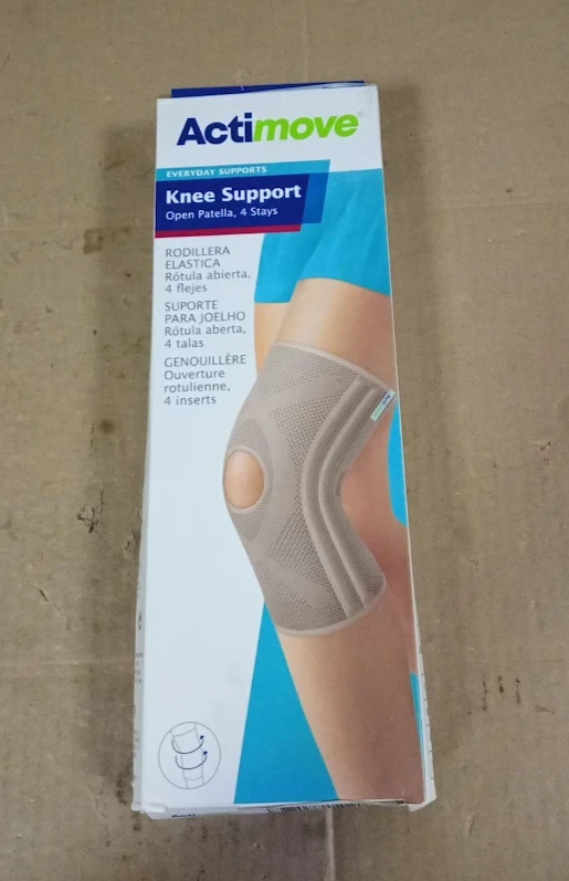 Actimove Knee Support Open Patella Stays Beige Small Pain Relief Left Right New